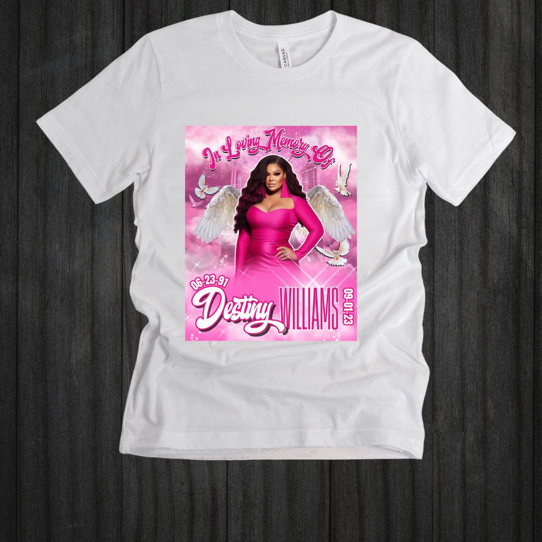 Custom Pink Memorial Design