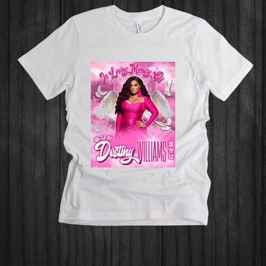 Custom Pink Memorial Design